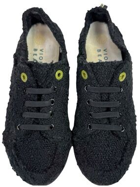 Vionic Beach Pismo Black Boucle Slip On Sneakers Size 7 Coastal Travel Comfort